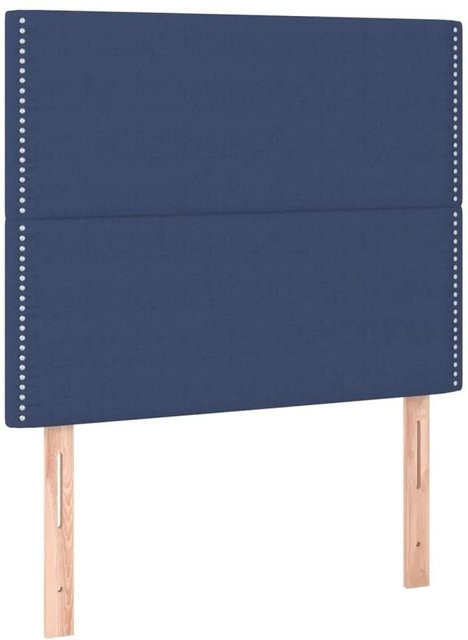 vidaXL Kopfteil Blau mit Stoffbezug, B/H: 90 x 128 cm, Tiefe: 5 cm - Bild 1