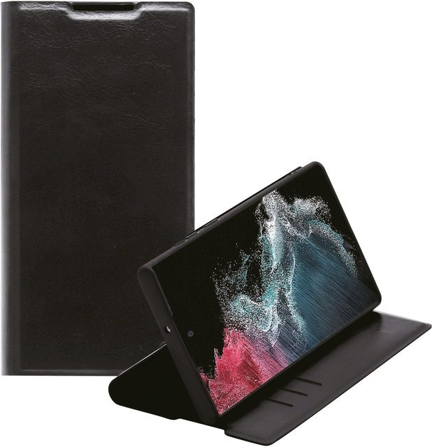 Samsung Premium Wallet Book Cover Handyhülle für Galaxy S22 Ultra in Schwarz - Bild 1