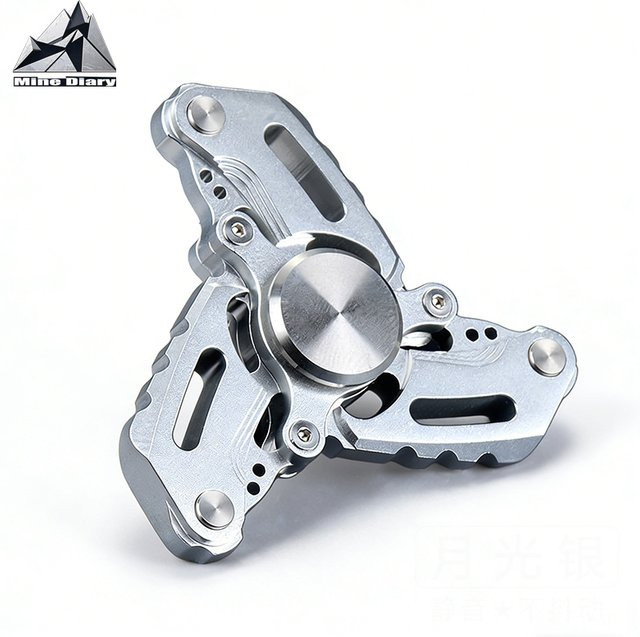 Mine Diary EDC Fidget Spinner aus Metall, 3 Flügel, Handspinner - Bild 1