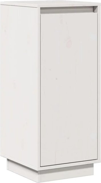 vidaXL Sideboard aus Massivholz Kiefer in Weiß B/T/H: 31,5 x 34,0 x 75,0 cm - Bild 1