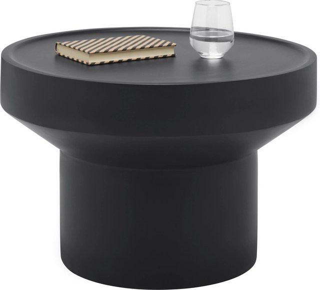 Premium Living Couchtisch Gradino Schwarz aus Mango-Holz, Durchmesser: 60 cm, Höhe: 40 cm - Bild 1
