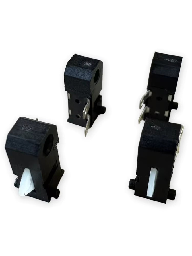 20er Set KFC-V-116 Micro Motion Erkennung Schalter in Schwarz, Selbst-Reset Endschalter, B/T/H: 10 x 3,8 x 6,6 mm - Bild 4