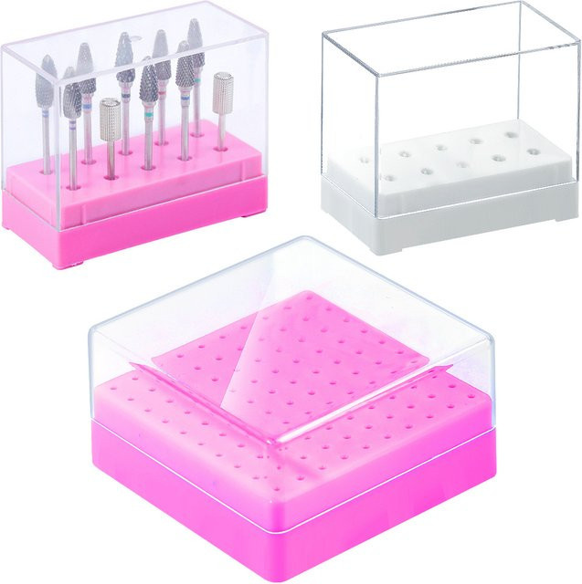 Misscheering Aufbewahrungsbox für Nagelbohrer, Weiß-Rosarot, Unisex - Bild 1