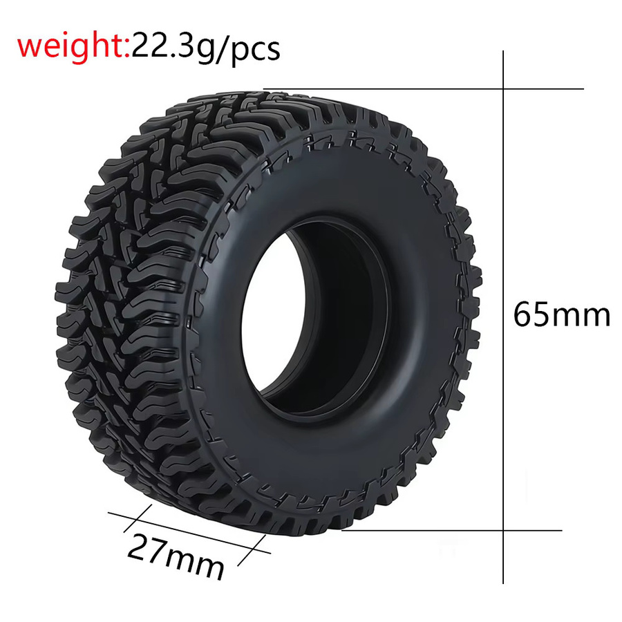 AJRC Weiche Gummireifen, 1:18, Zubehör, Schwarz - Bild 3