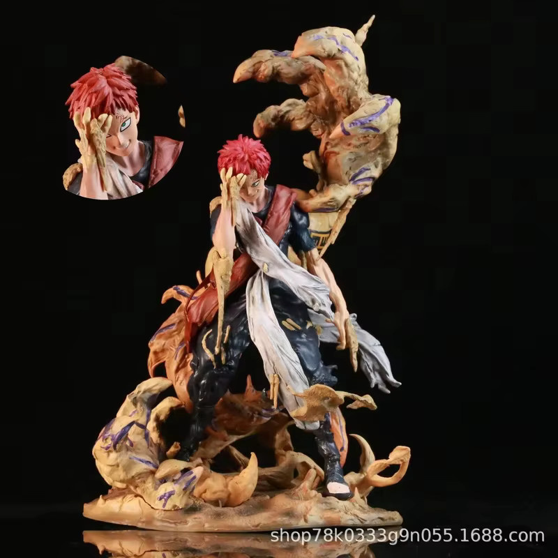 Bandai Naruto Iron Curtain Gaara Doppelköpfige Actionfigur, Kunststoff, Bunt / Mehrfarbig - Bild 1