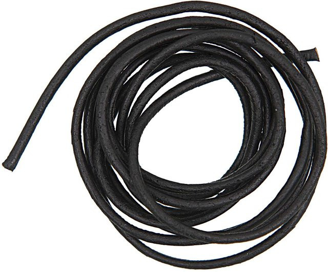 Rico Design Lederband, 2 mm, 1 m, Schwarz, Unisex - Bild 1