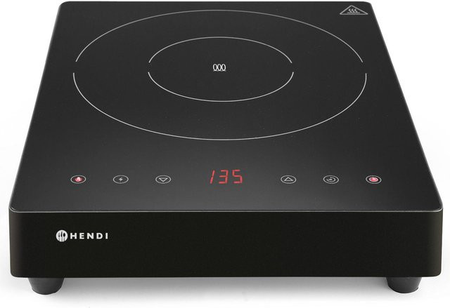 Hendi Tragbares Induktionskochfeld Black Line mit Touch-Panel, 1 Kochzone, Durchmesser: 28 cm, 3500 W, Schwarz - Bild 1