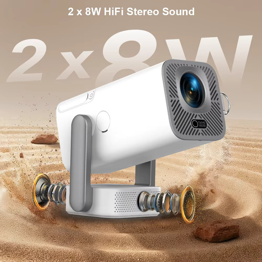 ThundeaL TD80 Pro LED-Projektor in Weiß mit 750 ANSI Lumen, Full HD 1080P und 4K Unterstützung, tragbarer Mini-Projektor für dein Heimkino - Bild 5