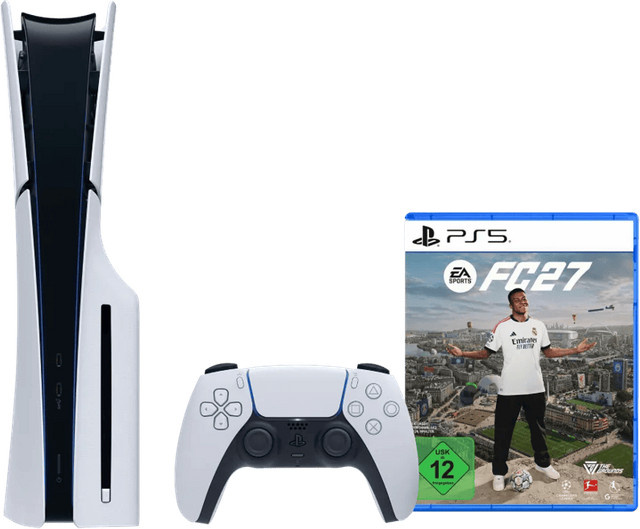 Sony PlayStation 5 Slim mit Laufwerk in Weiß inklusive EA Sports FC 27 - Bild 1