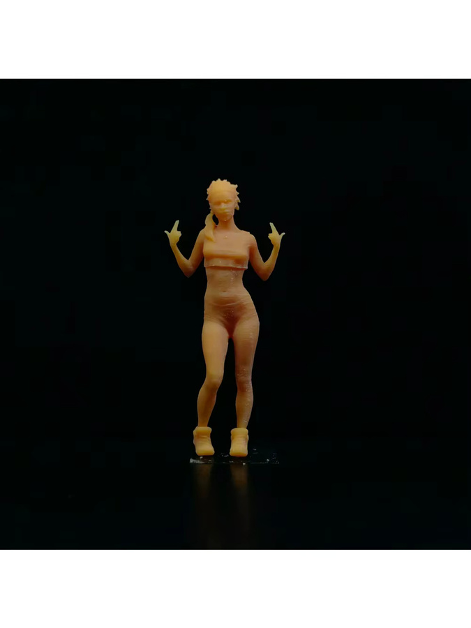 EHCMODEL Gun Girl, Miniatur Diorama, 1/64, 1/43, unbemalt - Bild 2