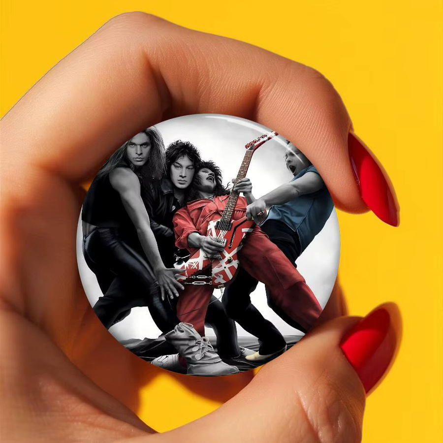 Van Halen Button Pin, Anime, Unisex - Bild 4