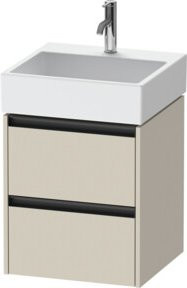 Duravit Waschtischunterschrank Ketho.2 in Tau matt mit 2 Schubladen, wandhängend, B: 48,4 cm, T: 46 cm, H: 54,9 cm - Bild 1