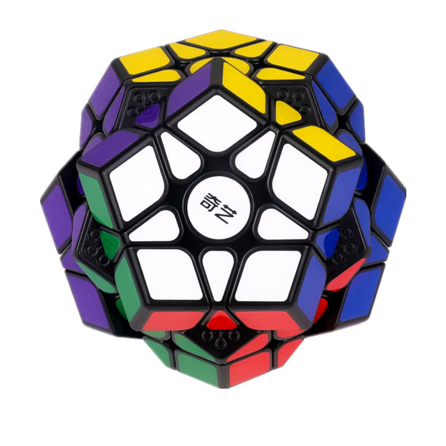 QiYi QiHeng 3x3 Megaminx, Puzzlespielzeug, Schwarz, magnetisch, stickerless - Bild 4