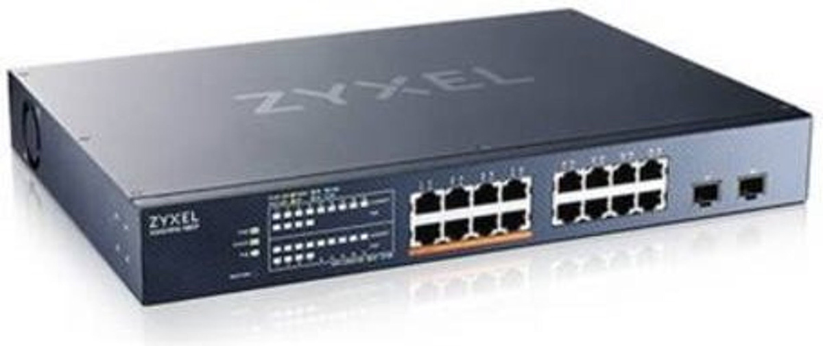 Zyxel XMG1915-18EP Smart Switch der XMG1915 Serie in Schwarz mit 8 x 2,5G PoE++ Ports, 8 x 2,5G Ports sowie 2 x Gigabit SFP und 10 Gigabit SFP+ Anschlüssen, NebulaFLEX Cloud verwaltet, L3 Lite, 180 W PoE++ Budget - Bild 2