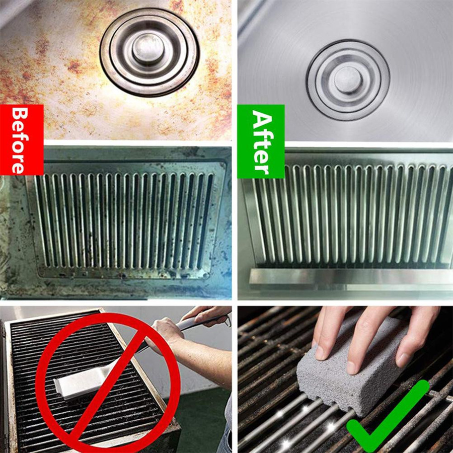 CosyHome Grillplatten Reinigungssteine aus Schaumglas in Schwarz - Bild 3