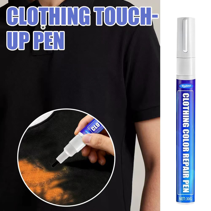 Stoffreparaturstift mit permanenter Tinte für Kleidung, Jeans und Anzüge in Weiß und Schwarz - Bild 4