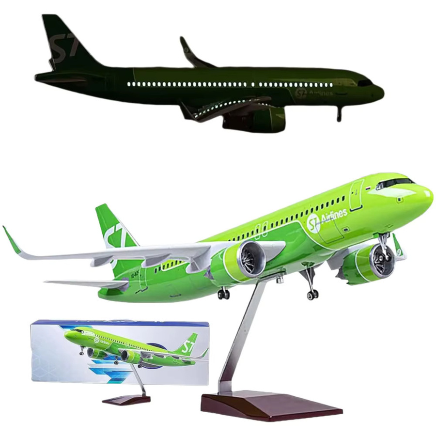 ZOCO A320 NEO Russische Siberia S7 Simulations-Passagierflugzeugmodell, 1:80 Maßstab - Bild 4