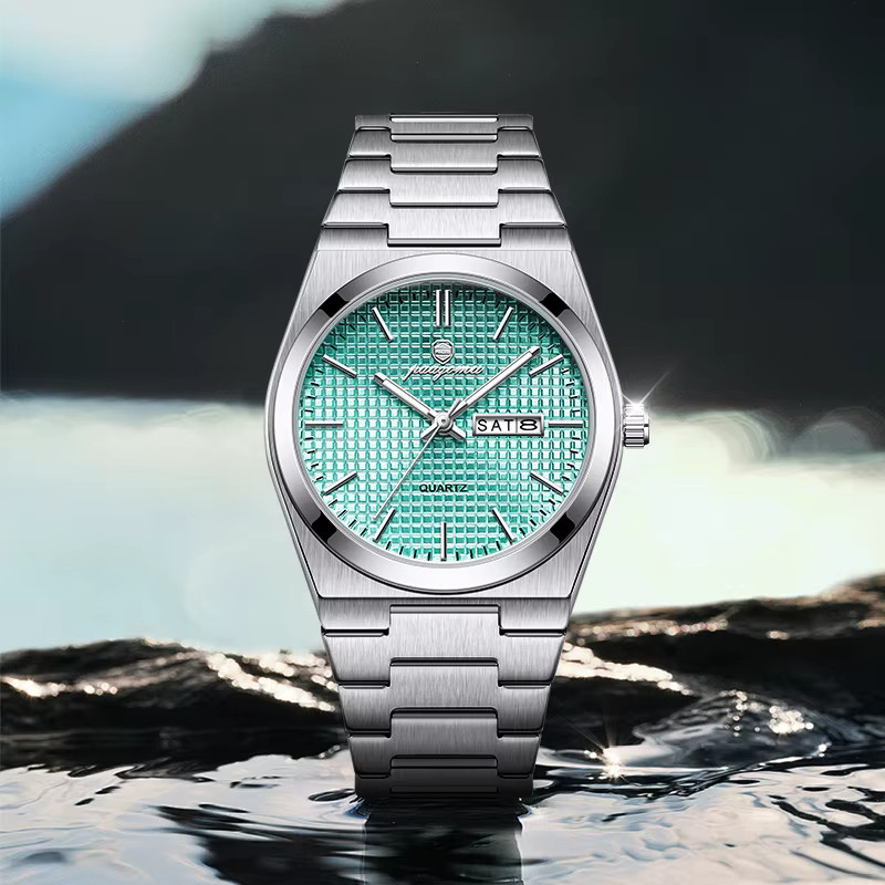 PAAZOMU Chronograph, Quarz, Edelstahl, Grün, Herren - Bild 5