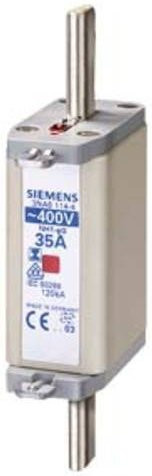Siemens Sicherungseinsatz 3NA61144, 3er-Set, 35A, 400V, Größe 1 - Bild 1
