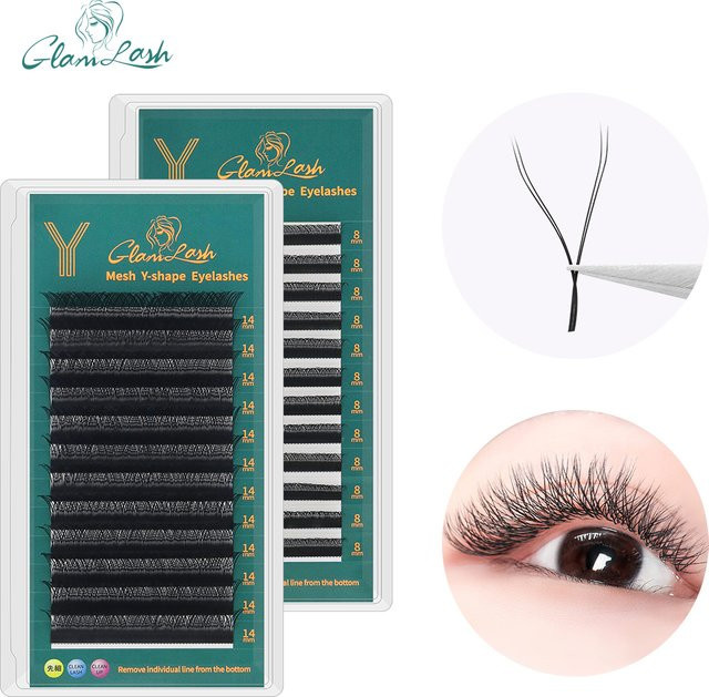 GLAMLASH Wimpernverlängerungen 2D YY Black, Unisex - Bild 1