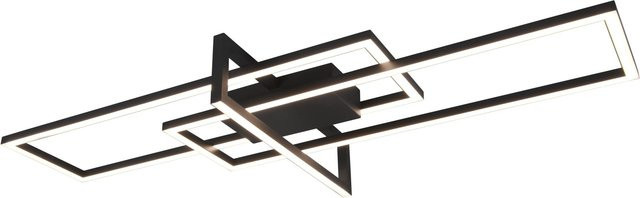 Trio LED Deckenleuchte Salinas Schwarz matt dimmbar B: 1000 mm, T: 115 mm, H: 400 mm - Bild 1