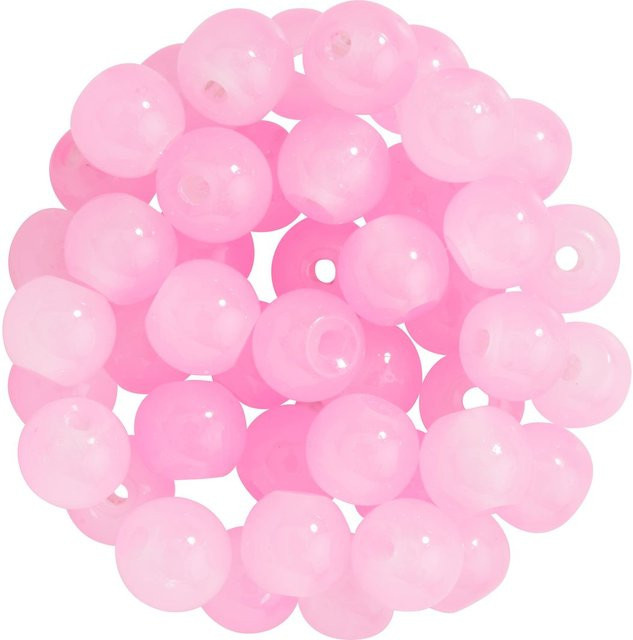 PRACHT Glasperlen, Pastell, 6 mm, Rosa - Bild 1