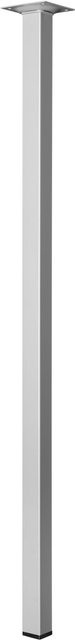 Hettich Tischbein in Aluminium-Optik Matt Silber, B/T/H: 2,5 x 2,5 x 70 cm - Bild 1