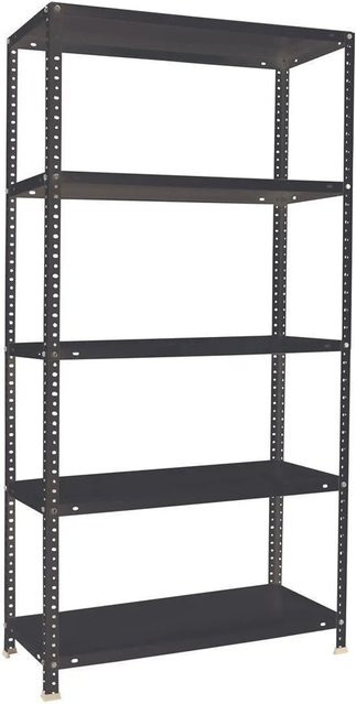 PROREGAL Schraubregal Panda in Anthrazit mit verstellbaren Fachböden, H x B x T: 180 x 80 x 50 cm - Bild 1