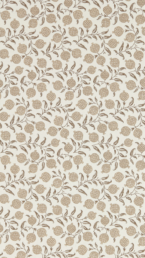 Sanderson Tapete Anaar Shiitake in Blau und Beige mit botanischem Floral-Design aus Vlies - Bild 1
