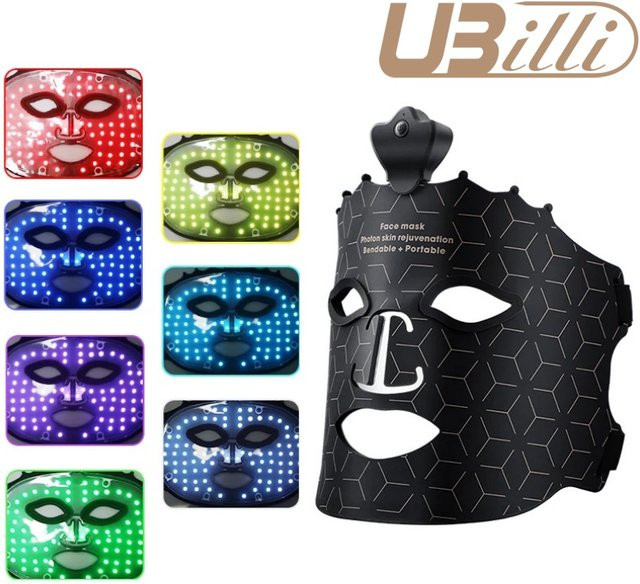 UBilli LED-Gesichtsmaske, Silikon, Schwarz, Unisex - Bild 1