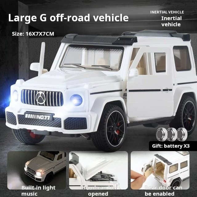 Linyi toy car Auto Modell, 1:32, leuchtend, grau, ab 4 Jahren - Bild 1