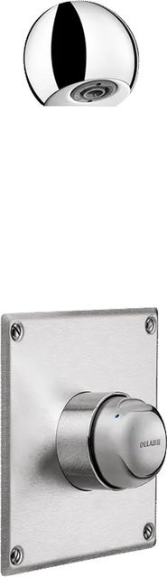 Delabie DU-Kombi TEMPOMIX Selbstschluss-Duschkombination G1/2B UP mit ROUND in Chrom - Bild 1