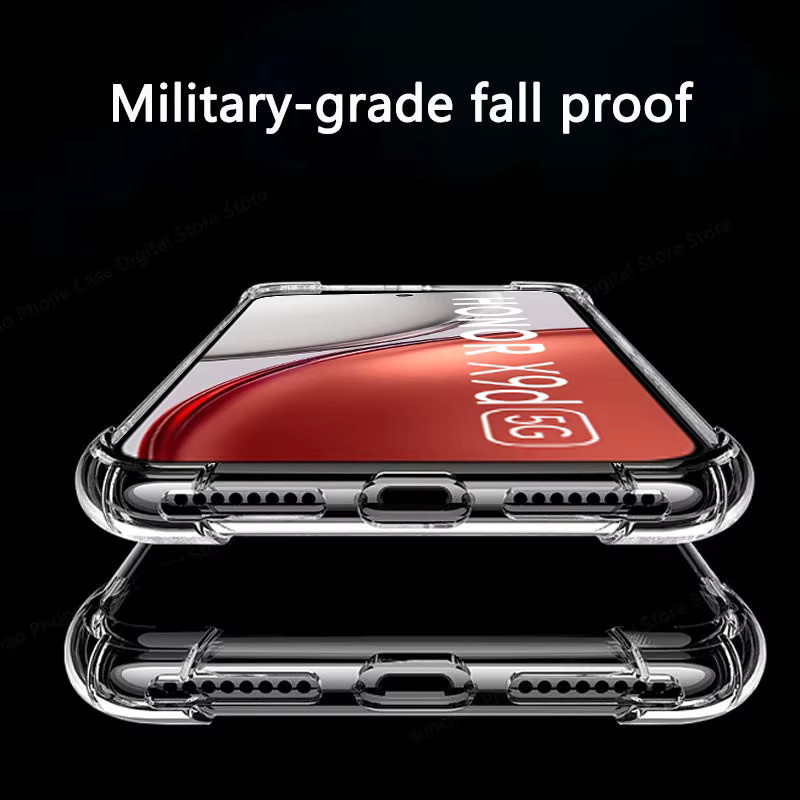 Honor X9d 5G Schutzhülle aus klarem Silikon, 1,5 mm Dicke, Transparent - Bild 3