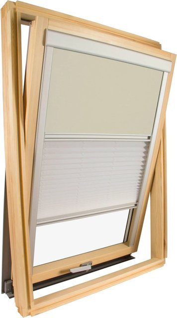 Avosdim Kombirollo für Velux Dachfenster U08 8 808, thermoisolierend und verdunkelnd, Farbe: Beige - Bild 1