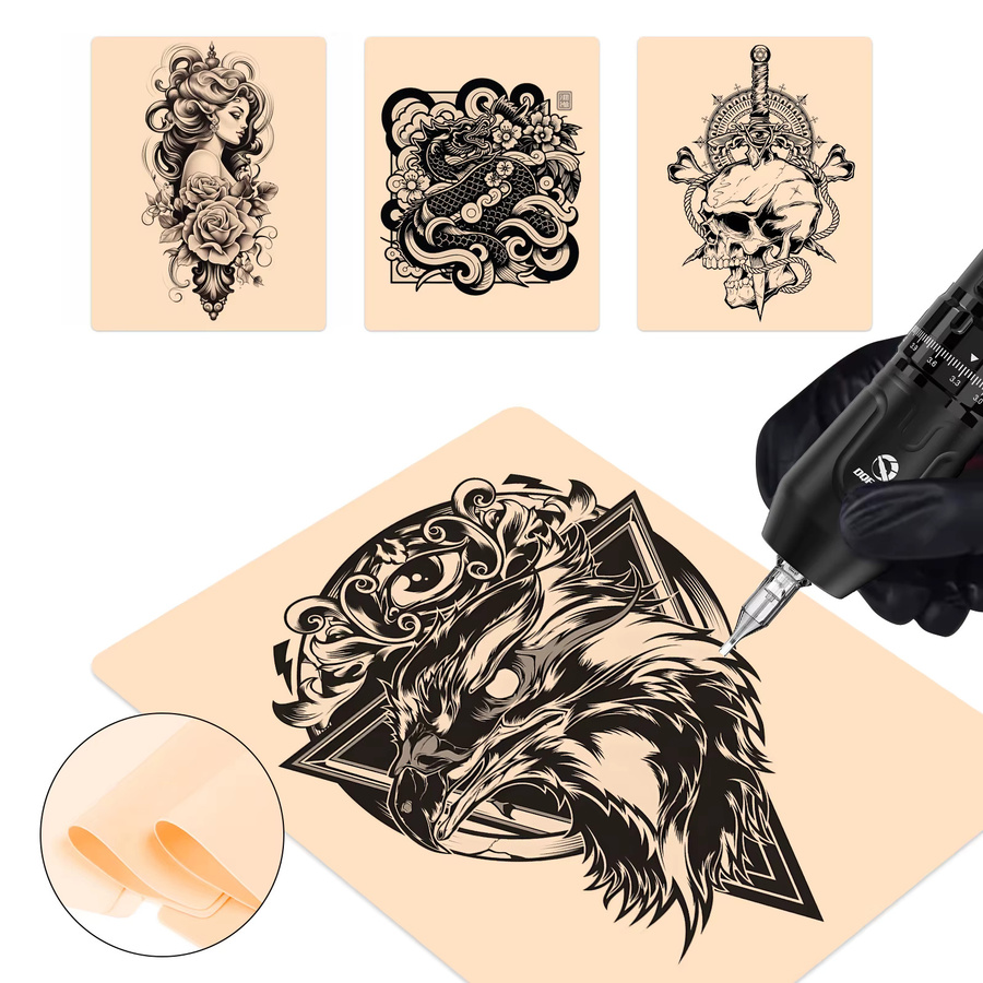 DQFART 10 Stück Professionelles Tattoo Transfer Papier für die Tattoo Praxis und Körperkünstler - Bild 2