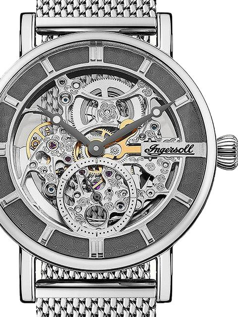 Ingersoll Automatik Herrenuhr, Edelstahl, 40 mm, Grau, 5 ATM - Bild 1