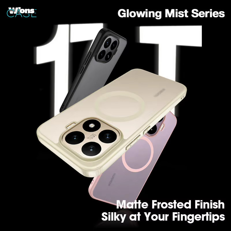 Original Skin Feel Magnetische Silikon Handyhülle für Xiaomi 17T Pro, 17 Ultra, 17 Pro Max und 15T Pro in Transparent oder Schwarz mit Stoßfänger-Schutz - Bild 2