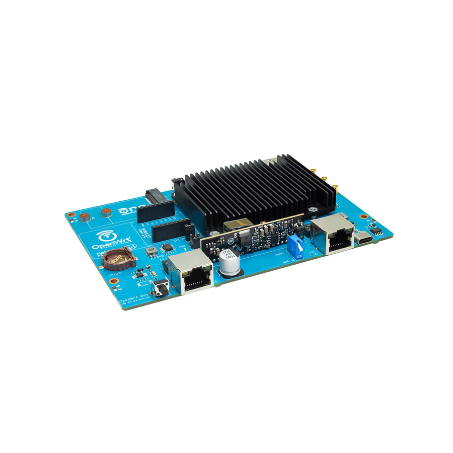 Banana Pi OpenWrt One Smart Router mit MediaTek MT7981B, 1 GB DDR4, 256 MiB SPI NAND, 2,5 GB RJ45 und Gigabit Ethernet, Blau - Bild 3