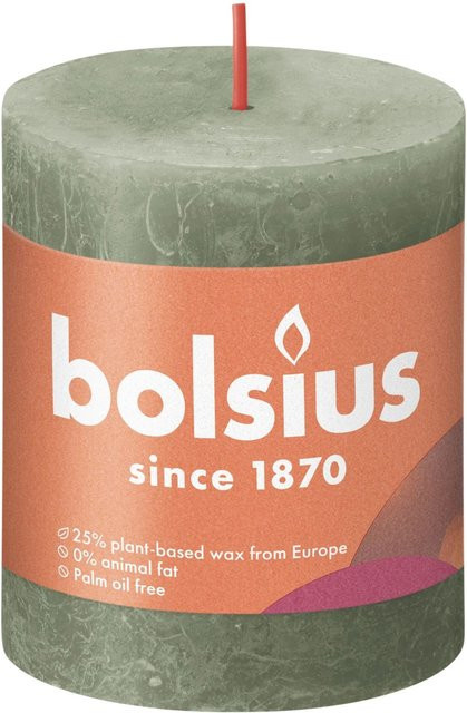 Bolsius Rustik-Kerze Shine Frische Olive in Grün - Bild 1