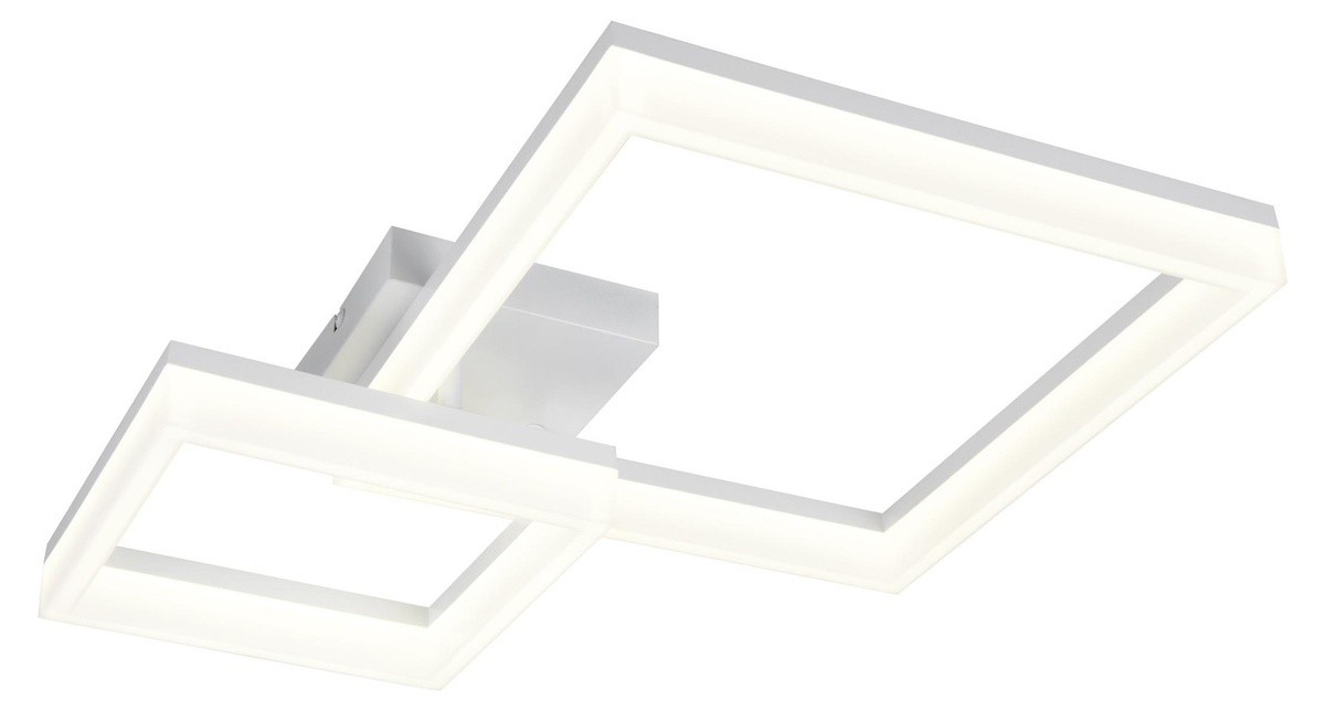 Reality LED-Deckenleuchte Camino in Weiß, Metall und Kunststoff, Warmweiß, Länge: 62 cm, Breite: 46,5 cm - Bild 1