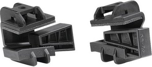HellermannTyton Beam Clamp D Befestigungssockel steckbar Schwarz - Bild 1