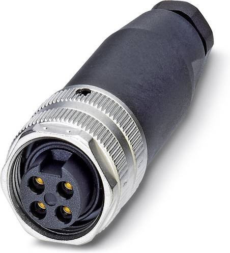 Phoenix Contact 1521342 Sensor-Aktor-Steckverbinder unkonfektioniert 7/8 Buchse gerade 4-polig in Schwarz - Bild 1