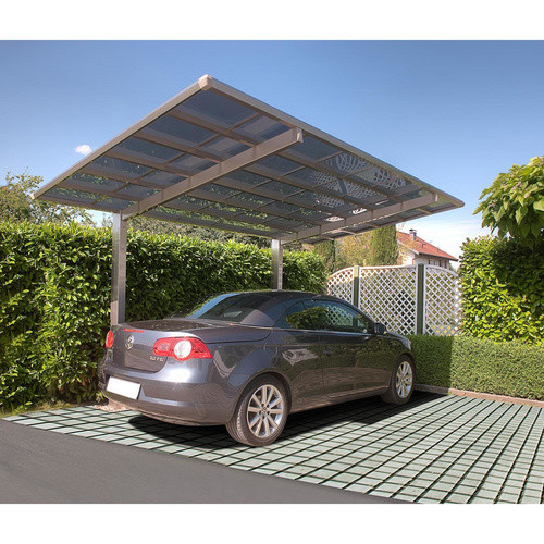Ximax Einzelcarport Linea-110 in Edelstahl-Look, Farbe: silberfarben, B/T: 272,6 x 495,4 cm - Bild 5