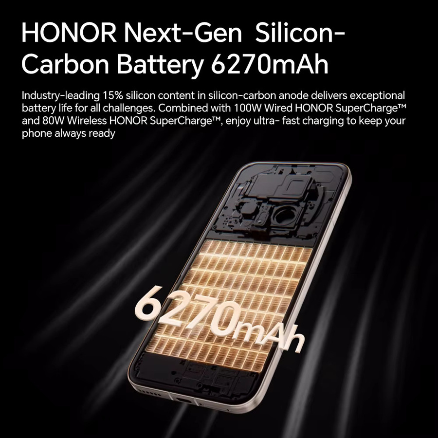 Honor Magic 8 Pro 5G Smartphone mit Snapdragon 8 Elite Gen 5, 200MP Kamera, 6,71 Zoll OLED Display, 6270mAh Akku, 100W Schnellladen, NFC und eSIM, Schwarz - Bild 4
