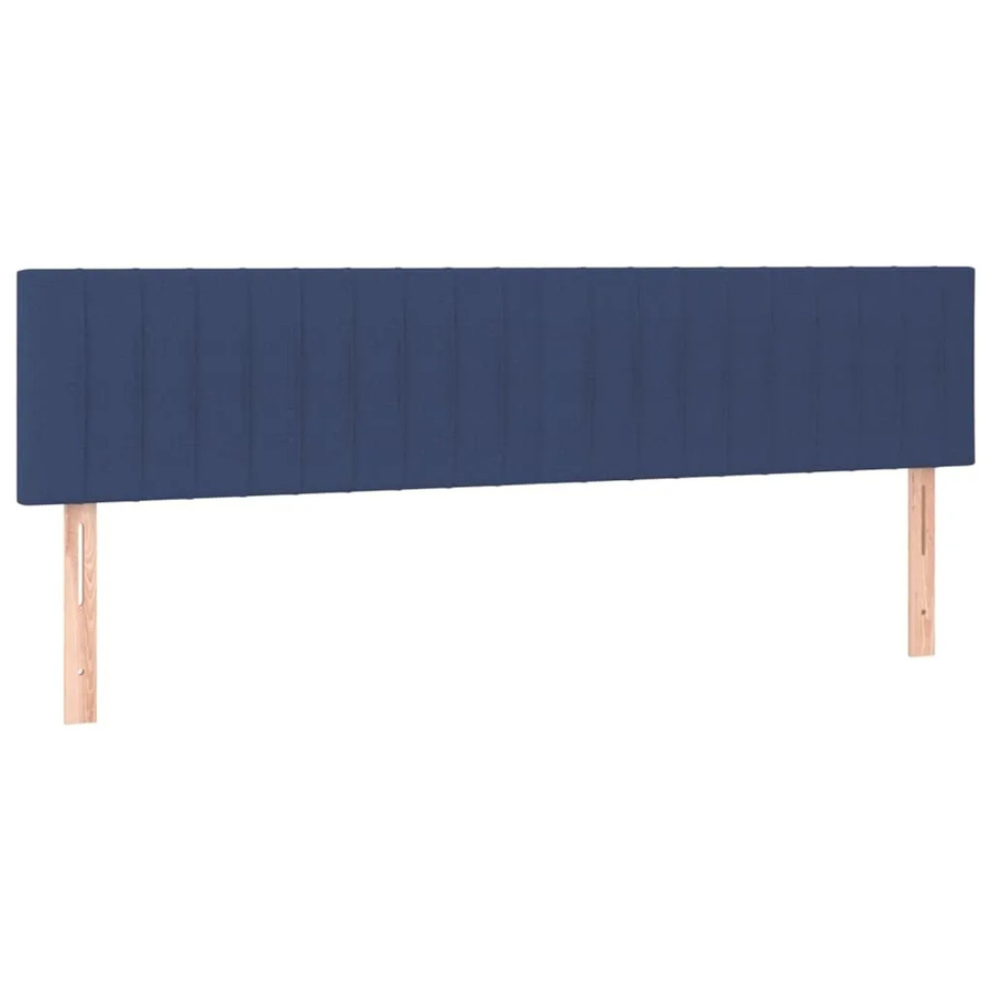 vidaXL LED Kopfteil Blau mit USB-Ladeanschluss und integrierter Beleuchtung, B/T/H: 160 x 5 x 78/88 cm - Bild 2