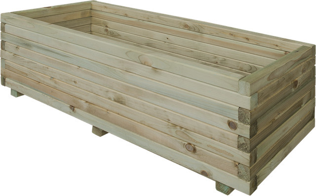 Rechteckiger Blumenkasten aus Holz B/H/T: 60 x 30 x 30 cm - Bild 1
