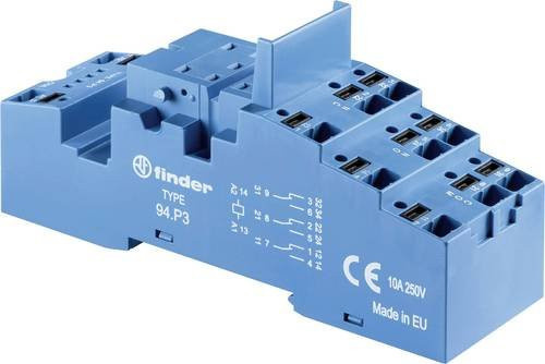 Finder 94.P3 Relaissockel in Blau passend für Serie 55, Serie 86 und Serie 094 55.32 sowie 55.33 - Bild 1