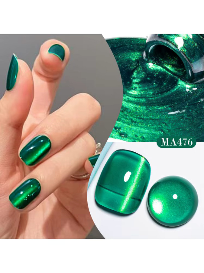 MEET ACROSS Nagellack, Grüner Jade, Gel, Glänzend - Bild 7