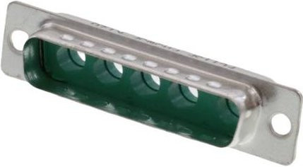 Molex D-SUB Stecker 1727040034 Polzahl 5 in Grün und Silber - Bild 1