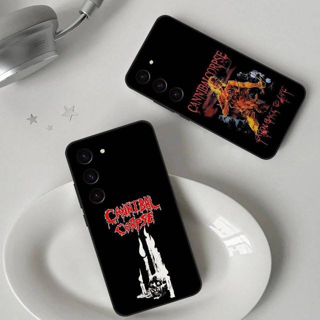Band C-CannibalS C-Corpse Soft Cover Handyhülle für Samsung Galaxy S21 S22 S23 S24 S25 S26 Ultra FE Plus 5G A52S in Schwarz - Bild 1